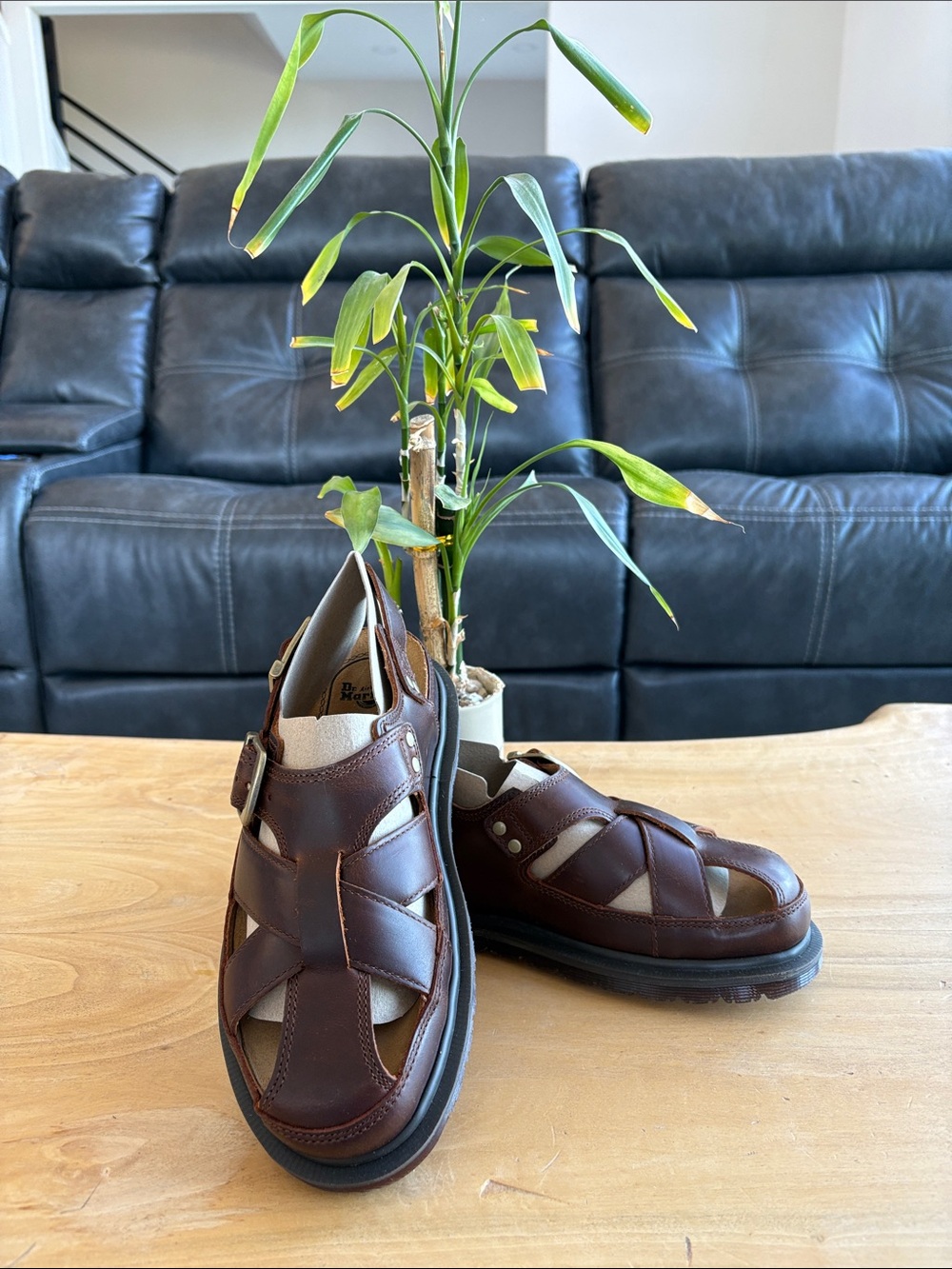 Women’s Brown Leather Fisherman Sandals - Classic Closed-Toe Design